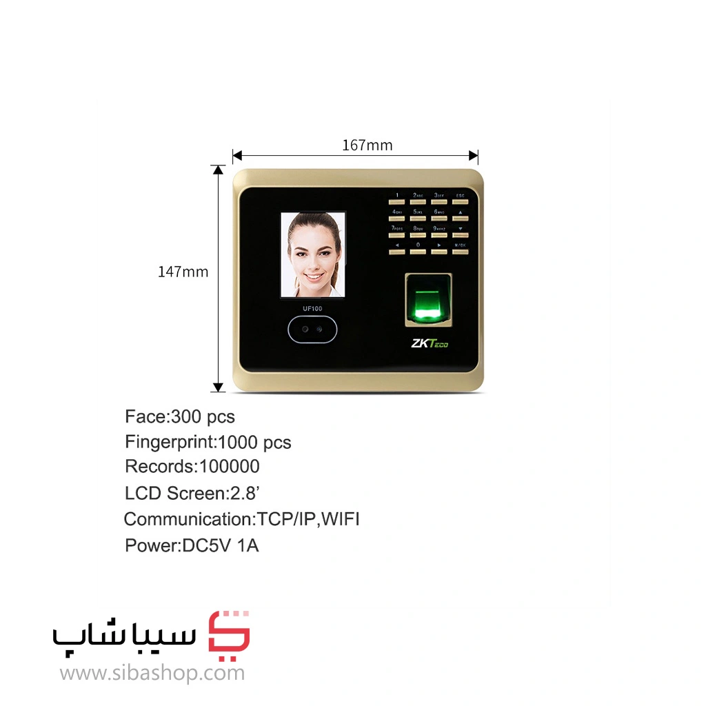 AT100 Images (1) دستگاه حضور و غیاب ZKTeco،مدلZkteco AT100